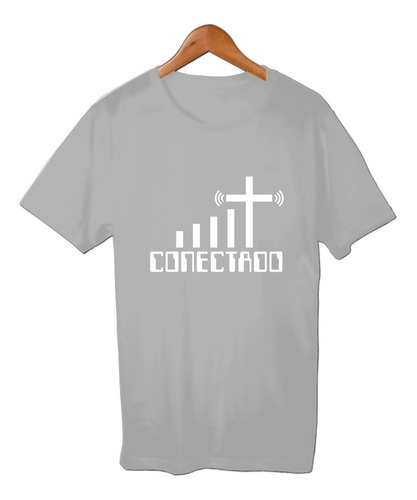 Conectado Cruz Remera Cristiana Friki Tu Eres