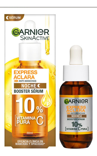 Garnier Express Aclara Serum Vitamina C De Noche Antimanchas