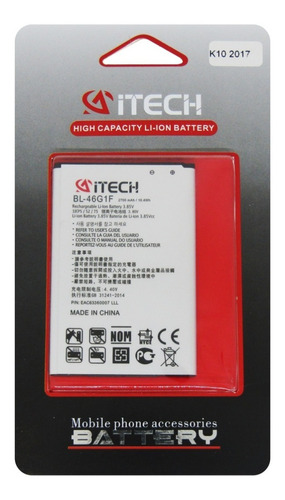 Batería Compatible Con LG K10 2017 M250 Bl-46g1f Aitech Gtia