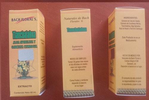 Extracto De Flores De Bach Tlanchalahua Spirulina 60ml