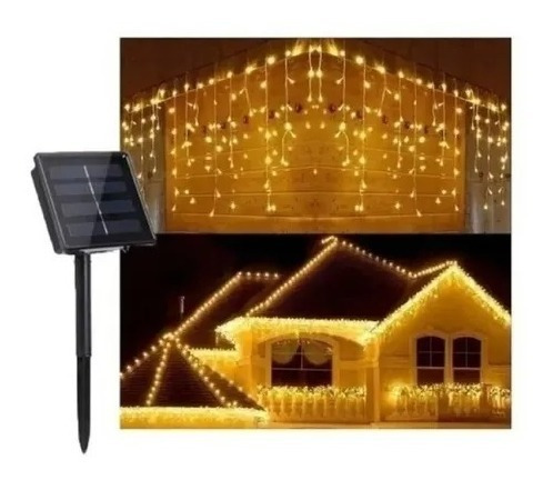 Luces Navidad Cascada 300led Luces Cascada Solar 8mt