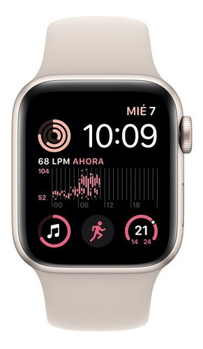 Imagen 2 de 8 de Apple Watch Se (40mm, Gps + Cellular) Color de la caja Blanco Color de la correa Blanco Color del bisel Blanco