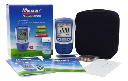 Medidor De Lipidos Mission Ultra (col, Hdl, Trig) Azul