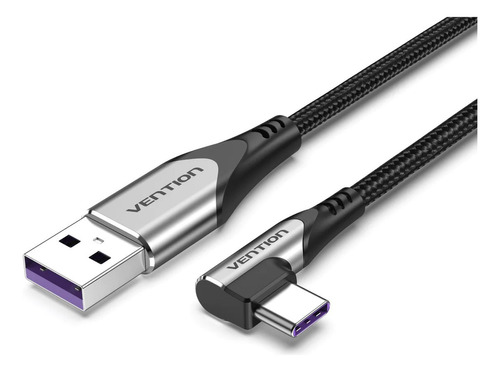 Cable Carga Y Datos Usb-c 90° A Usb - 2.0 - 0.25m Vention