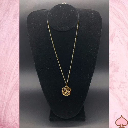 Colar Flor De Strass