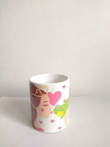 Taza Amor Besando Sapos, La Princesa Y El Sapo