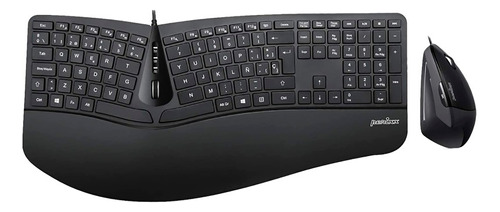 Combo Mouse Y Teclado Perixx 505 Ergonómicos Usb - Sportpol