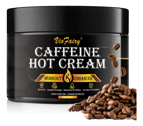 Crema Caliente Anticelultica Con Cafena, Crema De Entrenamie