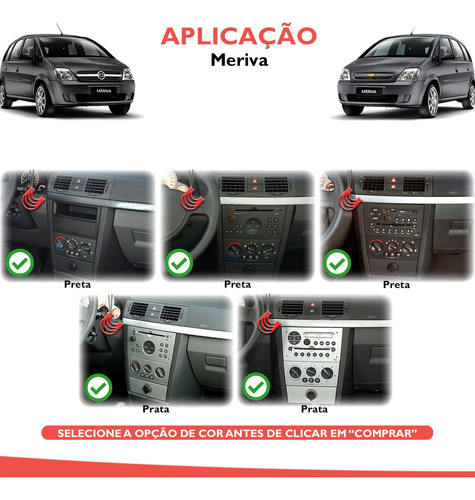 Imagem 9 de 10 de Moldura De Painel 2 Din Multimidia Dvd Mp5 Vectra Corsa Meriva Montana Escolher A Cor No Anúncio