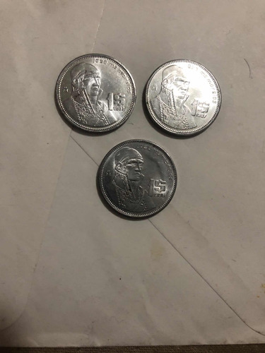 3 Monedas$ 1 Peso De 1987 ,1986,1985 Nuevas J Ma. Morelos