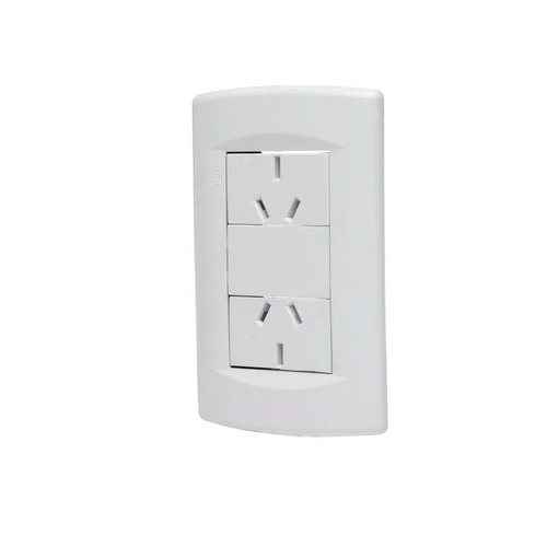 Llave De Luz Completa Sica Life 2 Tomas Blanco Puro X 10 Uni