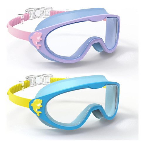 Gafas Para Natacion Defunx,para Niño/adolescente,azul - Lila