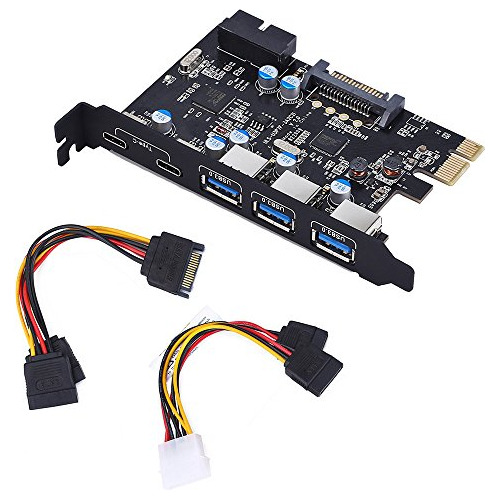 Pci E Usb 3 0 C Una Tarjeta Pci Express 5 Puerto Y 15 P...