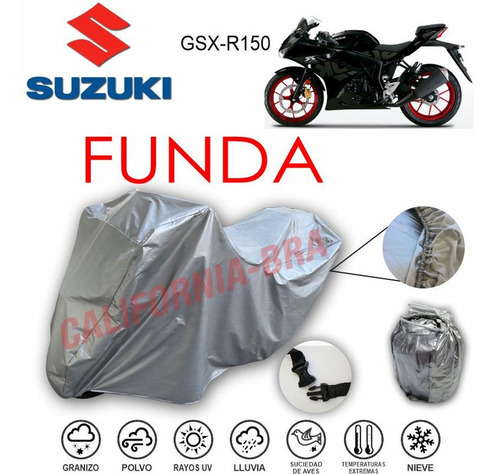 Funda Cubierta Lona Moto Cubre Suzuki Gsx R150