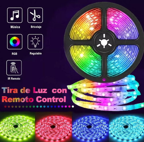 Tira Led Rgb 2835 Bluetooth Luces Led 5m Controlada Por App