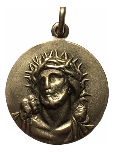 Medalla Cabeza Cristo Plata 900 20mm Diametro