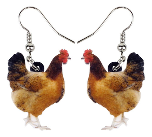 Lonyoo Pendientes Acrílicos De Gallina Y Pollo, Colgantes De