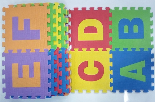 Imagen 7 de 7 de Tapete Fomi Fomy Foamy Niños Y Bebes Abacedario X 26 Piezas