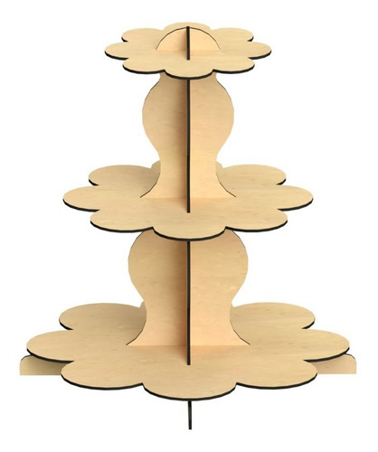 Imagen 4 de 9 de Kit Para Mesa De Dulces Cupcakes 5 Piezas Mdf - Rge02
