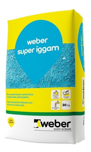 Revoque Weber Super Iggam Blanco 30kg Sibaco