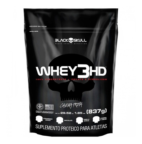 Whey Protein Black Skull Refil 837g 3hd - Original