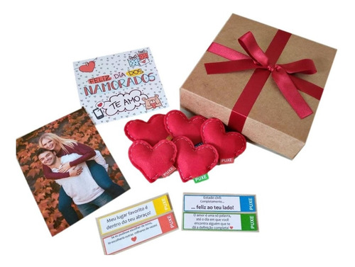 Imagem 2 de 10 de Presente Surpresa Aniversário Namoro Casamento Com 100 Coraç