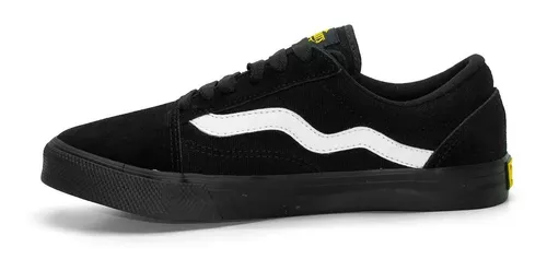 Tênis Mad Rats Old School- Black/Branco - Preto