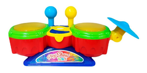 Imagen 4 de 6 de Batería Infantil Musical C/ Luces Y Sonidos Calesita Art 829 Color Multicolor