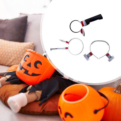 / Diadema De Terror De Halloween, Tornillo De Clavo De