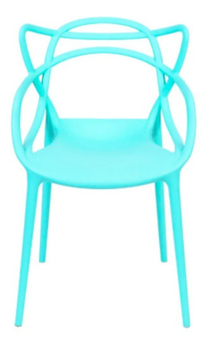 Cadeira de jantar BoxBit Solna, estrutura de cor  tiffany, 1 unidade