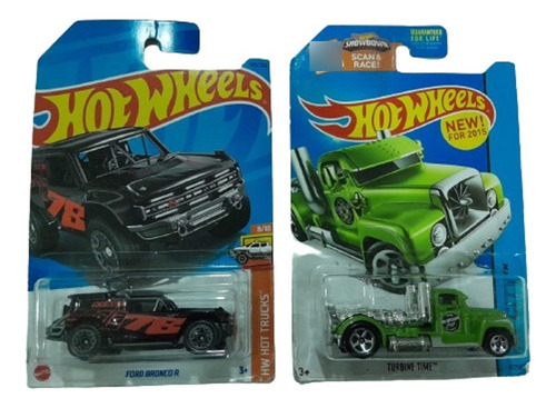 Hot Wheels Combo Turbine Time Y Ford Bronco R-pesos Pesados!