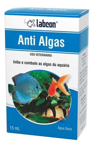 Alcon Labcon Anti Algas 15 Ml Combate Algas Do Aquário Doce