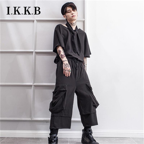 Mono Dark Functional Ninja Falso De 2 Piezas Para Hip-hop