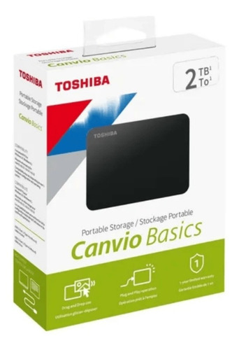 Imagen 4 de 6 de Disco Duro Externo Toshiba Canvio Basics 1tb - Cover Co
