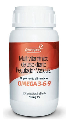 Omega 3, 6 Y 9 Cápsulas Gelatina Blanda Suplemento 30 Cap Sabor Sin sabor