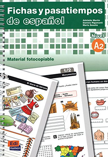 Libro Fichas Y Pasatiempos De Espaol Nivel A2 De Edinumen E