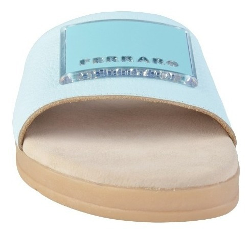 Zuecos Sandalias De Cuero De Mujer Mica - Ferraro