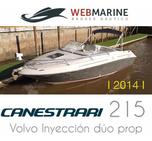 Lancha Cuddy Canestrari 215 Volvo 225 Duo Prop 2014 Inyeccio