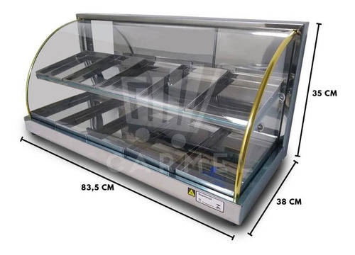 Supritecs Equipamentos vitrine para salgadso 10 bandejas dupla