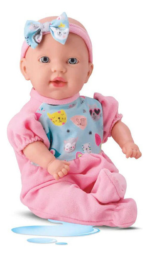 Boneca Faz Xixi Bebe Vem Com Fralda Dia Das Crianças Fofa