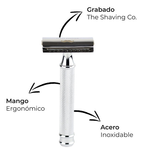 The Shaving Co Kit Crema De Afeitar Sandalo Razor Metal Bowl