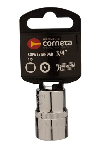 Copa Estandar Corneta 3/8 6 Puntas 12mm