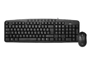 Kit Teclado + Mouse Ergonómico Slim Iblue 78873-bk Usb Negro