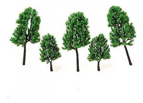 16 Unidades De Ho Oo Scale Trees, Diseño De Tren, Jardín Y P