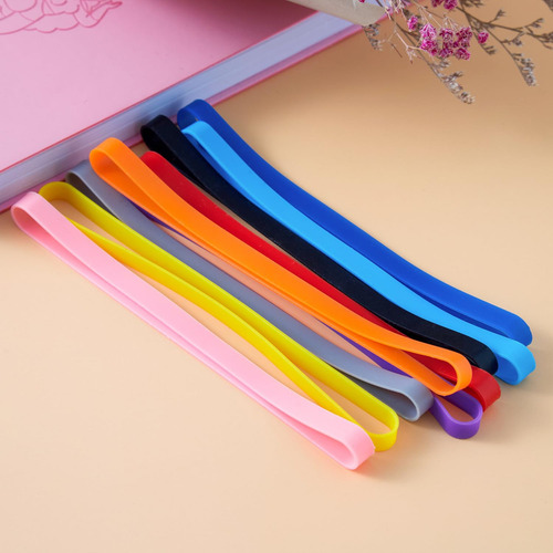 Bandas Elásticas De Goma Silicona Para Libros Y Manualidades
