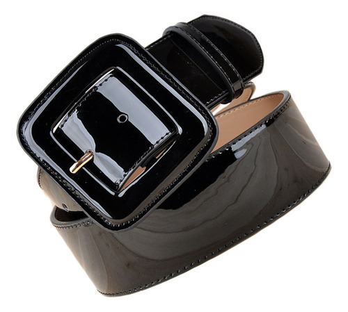 Belts Patent Leather Wide Girdle Belt