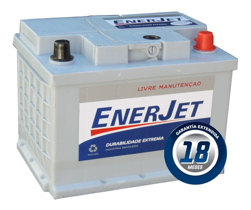 Batería Enerjet 75 Amper  48ah Cca 330 Amp  Gtia 18 Mes Free