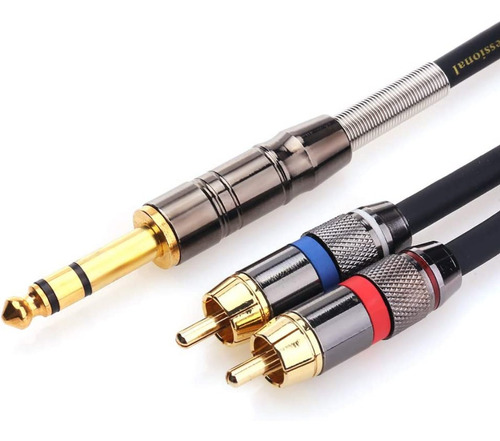 Cable De Audio Profesional Rca A 1/4 Tisino 3 M