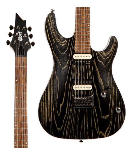 Guitarra Cort Kx-300 Etched Black Gold Ebg 6 Cordas Emg + Nf