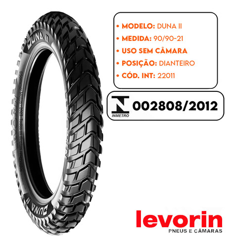 Par Pneu 90-90-21 + 120-90-17 Duna 2 Levorin